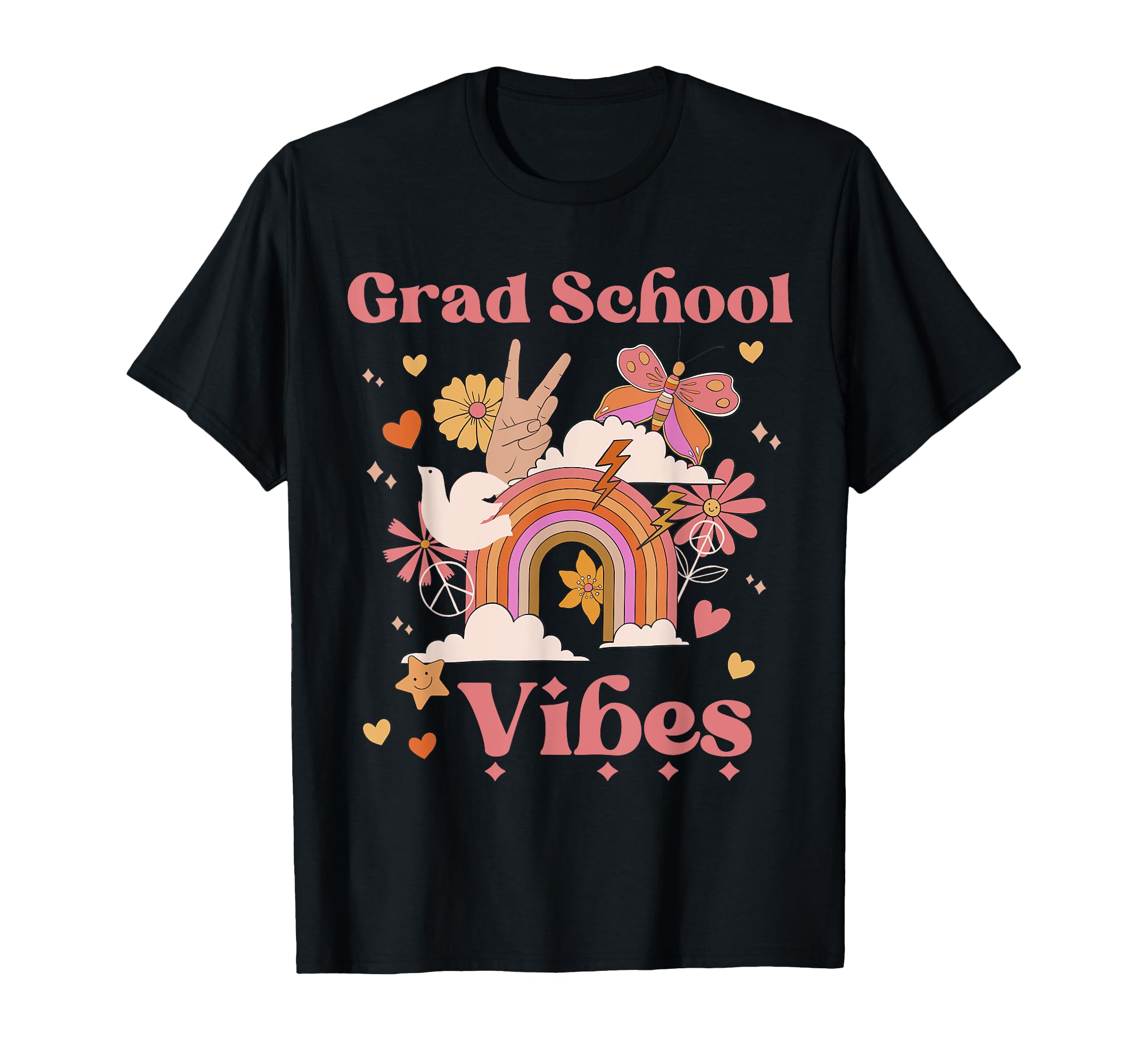 Grad School Vibes Graduate College T-Shirt - Trendy Graphic Men Women - T-Shirt, Sweatshirt, Hoodie