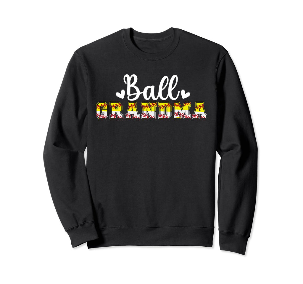 Ball Grandma Baseball Softball Grandma Sweatshirt - Minimalist Print Unisex - T-Shirt, Sweatshirt, Hoodie