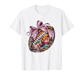 Bow Coquette Football Disco Ball Game T-Shirt - Custom Art Print Unisex - T-Shirt, Sweatshirt, Hoodie