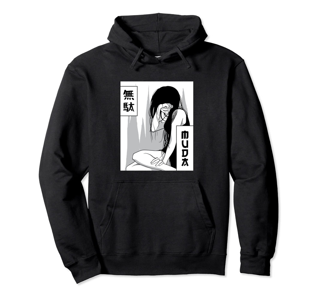 Emo Anime Goth Japanese Vaporwave Hoodie - Unique Graphic Men Women - T-Shirt, Sweatshirt, Hoodie