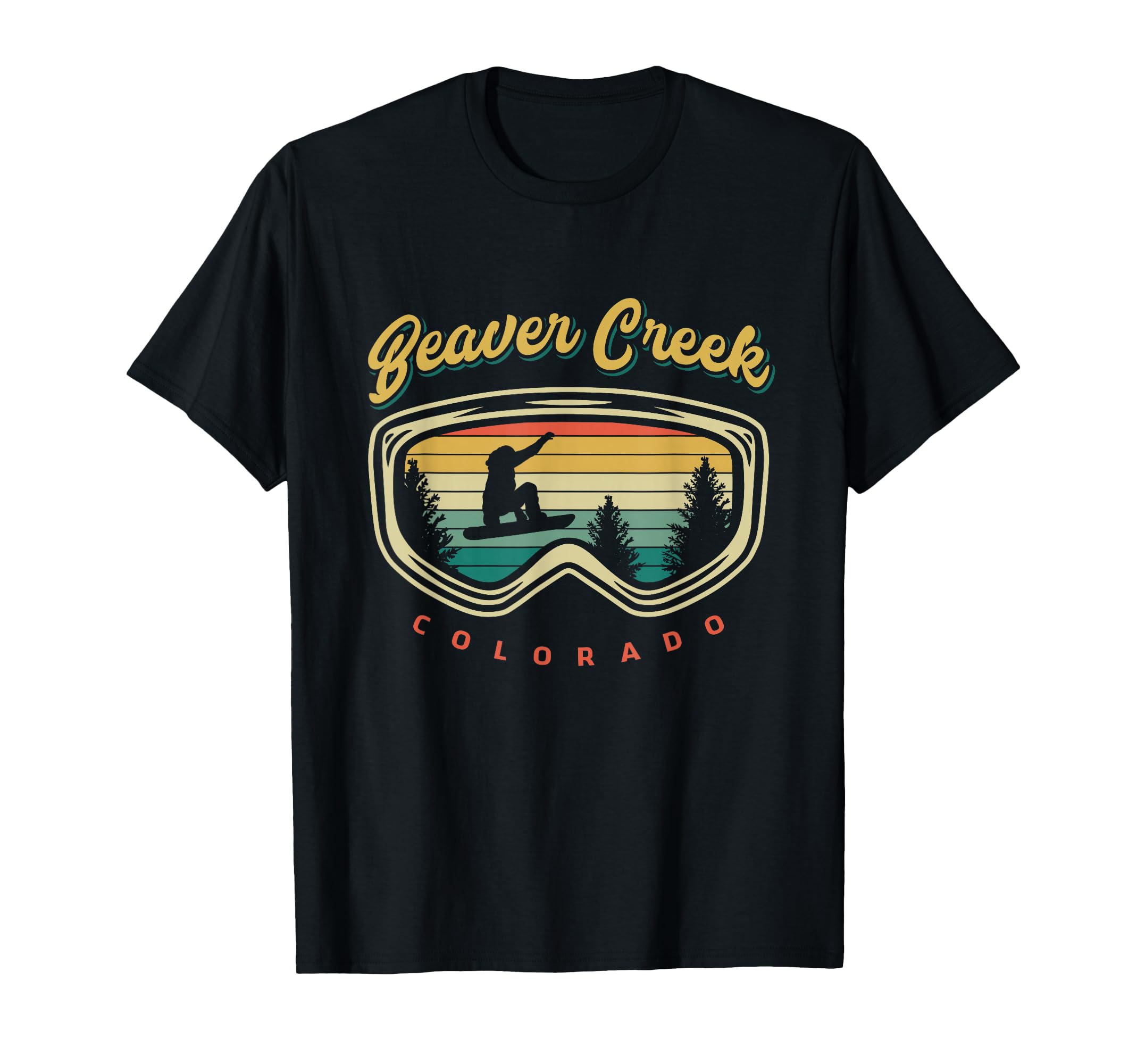Beaver Creek Colorado Color Snowboard T-Shirt - Minimalist Print Unisex - T-Shirt, Sweatshirt, Hoodie