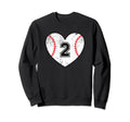 Baseball Heart Player 2 Baseball Mom Sweatshirt - Aesthetic Graphic Unisex - T-Shirt, Sweatshirt, Hoodie