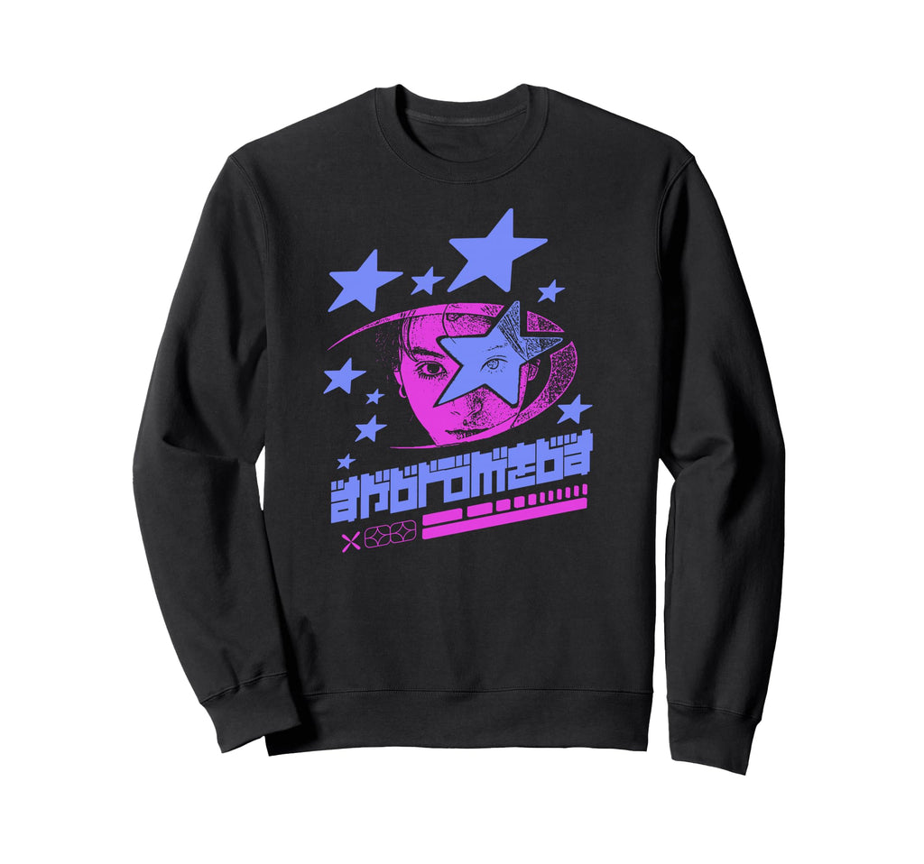 Y2K Stars Bold Urban Graffiti Sweatshirt - Custom Art Print Men Women - T-Shirt, Sweatshirt, Hoodie