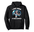 Kawaii Otaku I Love Anime And Video Hoodie - Fun Novelty Design Unisex - T-Shirt, Sweatshirt, Hoodie
