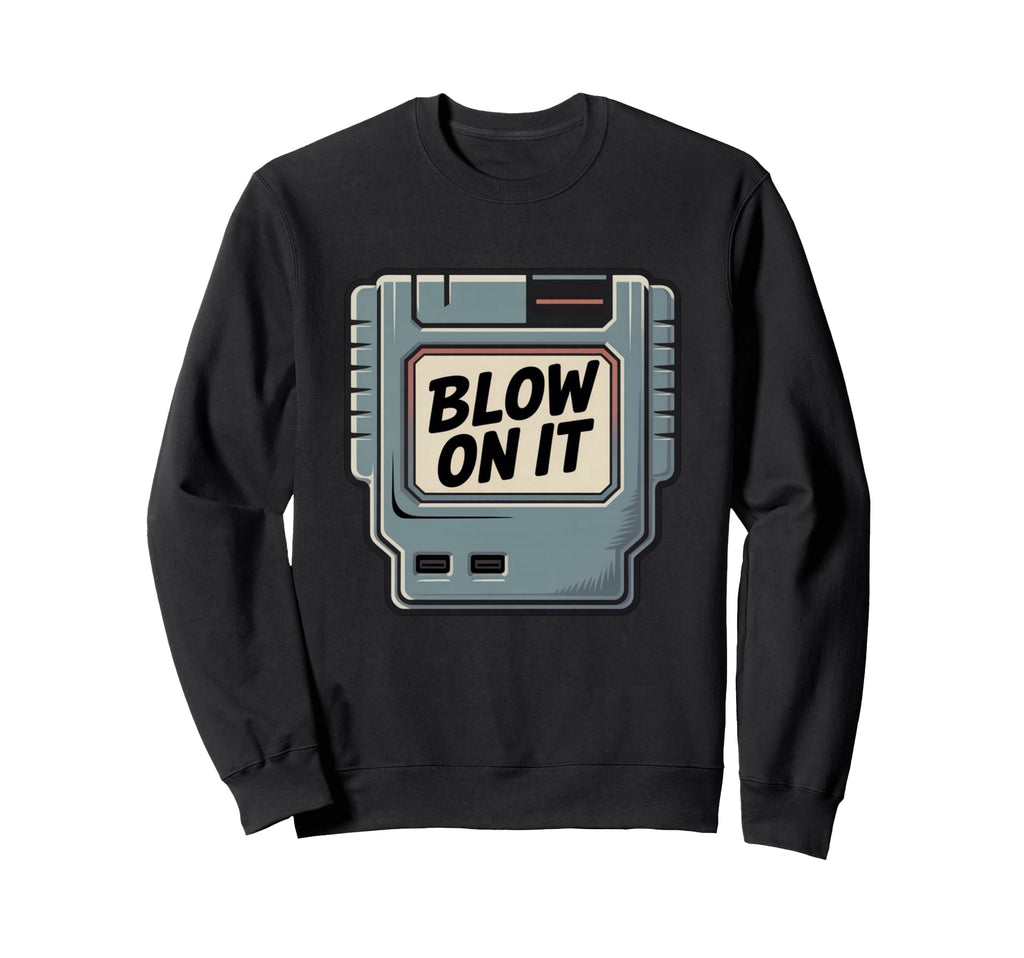 Game Cartridge Blow It 80S 90S Art Sweatshirt - Graphic Print for Adults - T-Shirt, Sweatshirt, Hoodie