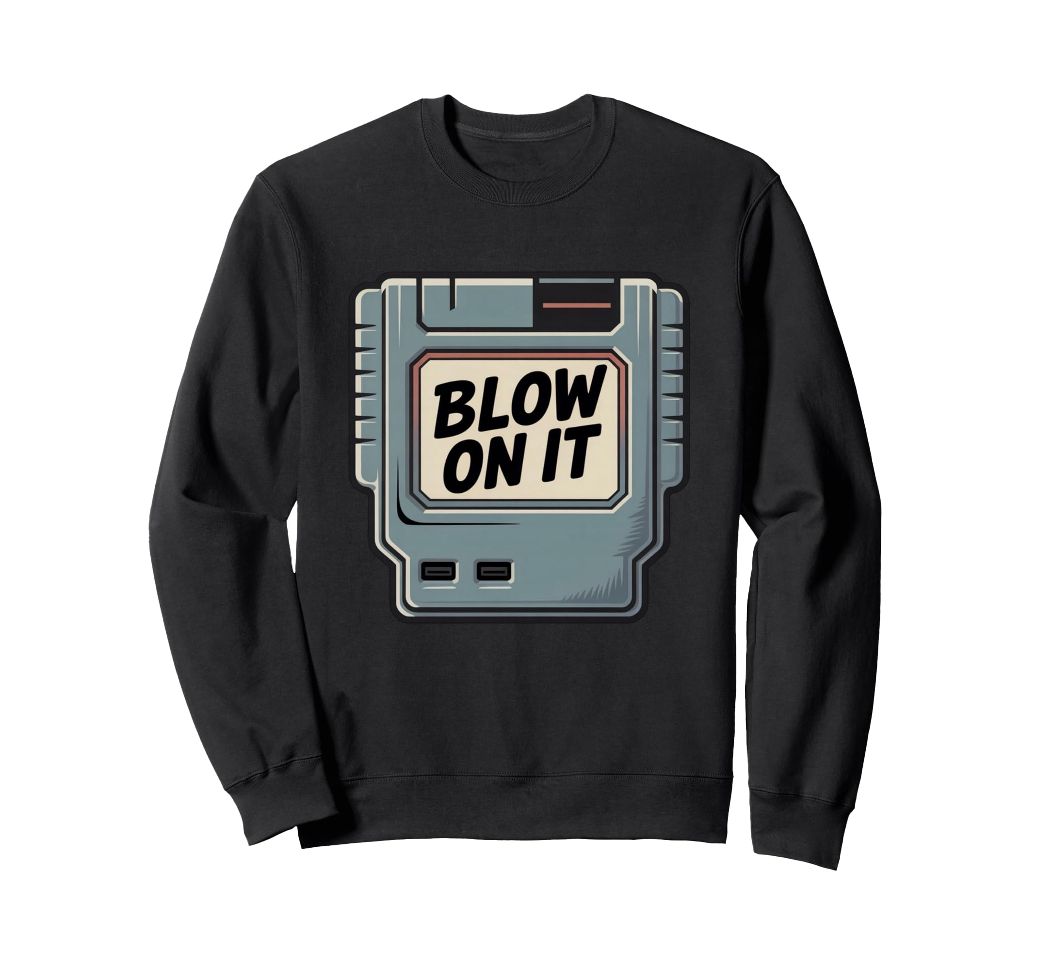 Game Cartridge Blow It 80S 90S Art Sweatshirt - Graphic Print for Adults - T-Shirt, Sweatshirt, Hoodie