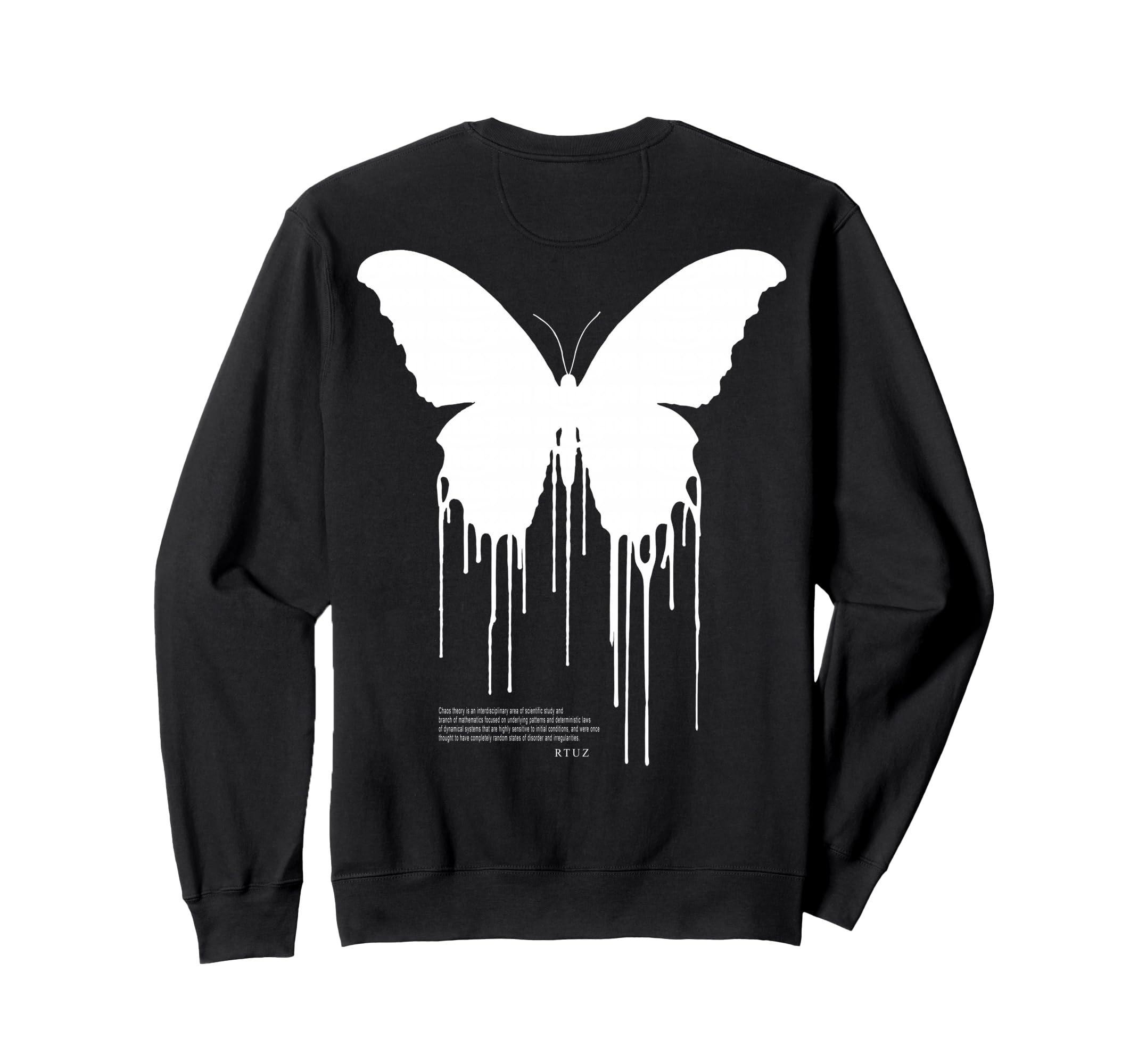Y2K Back Streetwear Butterfly Sweatshirt - Custom Art Print Unisex - T-Shirt, Sweatshirt, Hoodie