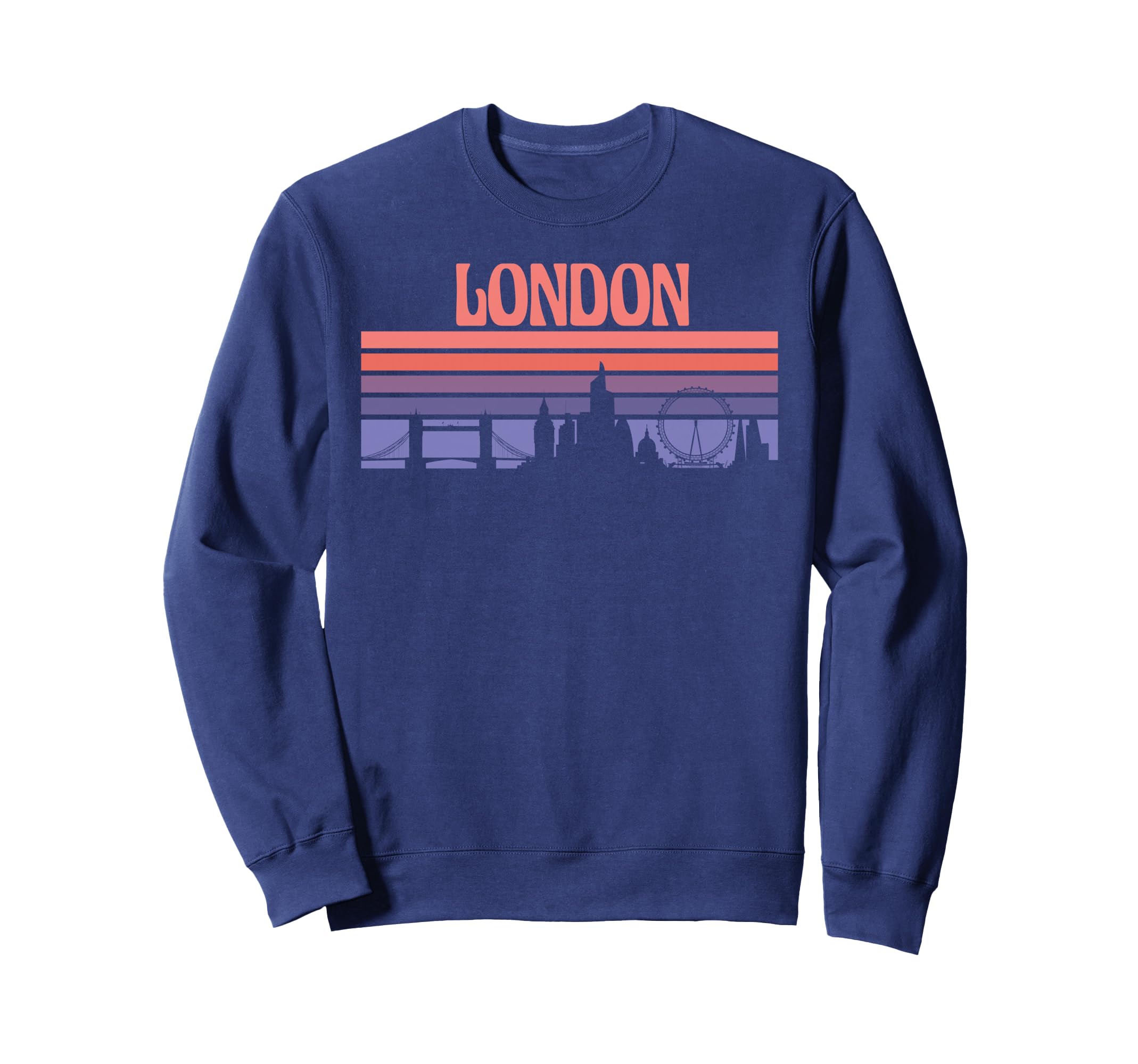London Skyline Sunset Sweatshirt - Custom Art Print for Adults - T-Shirt, Sweatshirt, Hoodie