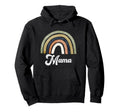 Boho Rainbow Mama Mother Mom Olive Hoodie - Streetwear Style Men Women - T-Shirt, Sweatshirt, Hoodie