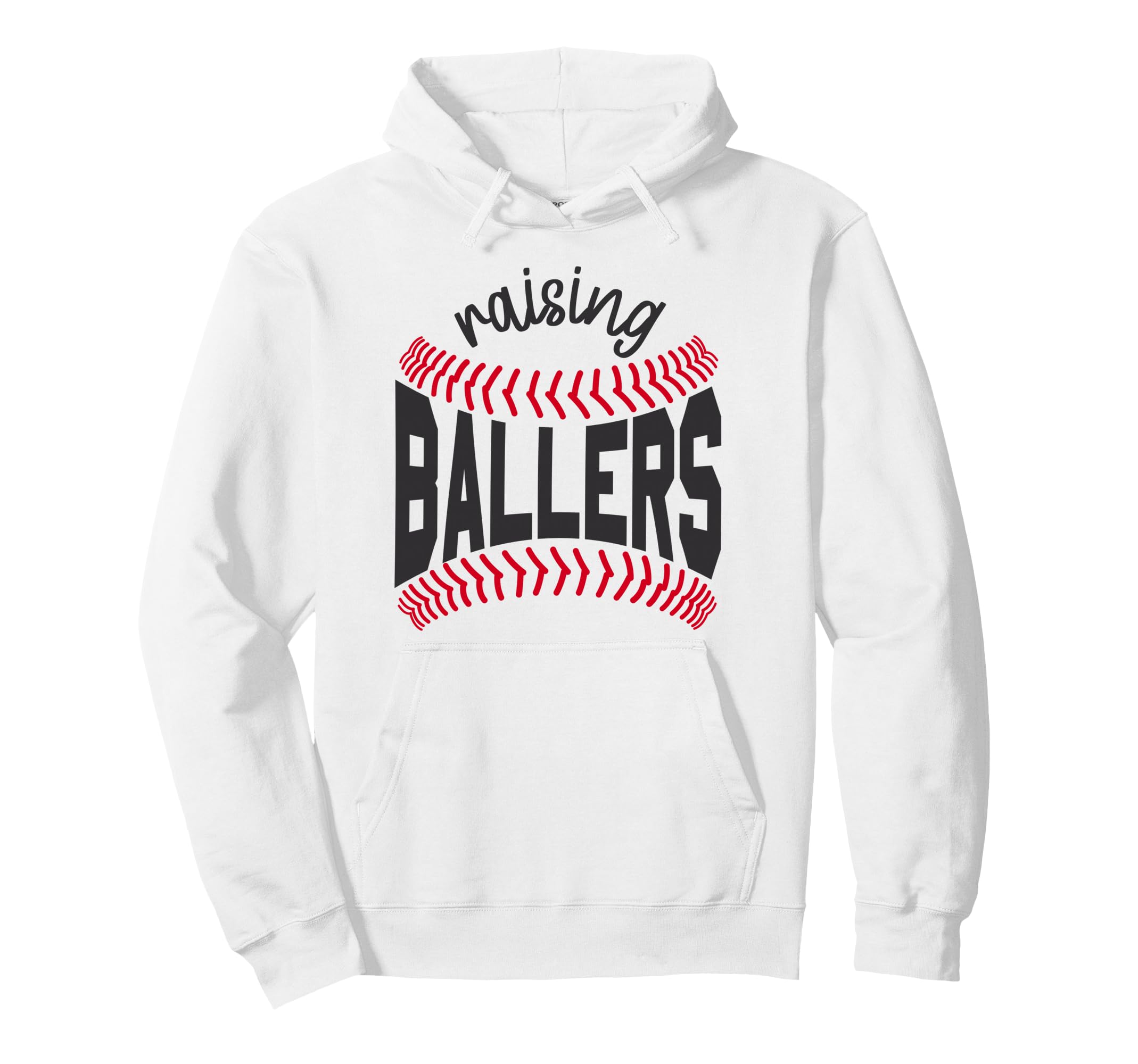 Raising Ballers Mom Baseball Proverb Hoodie - Unique Graphic for Adults - T-Shirt, Sweatshirt, Hoodie