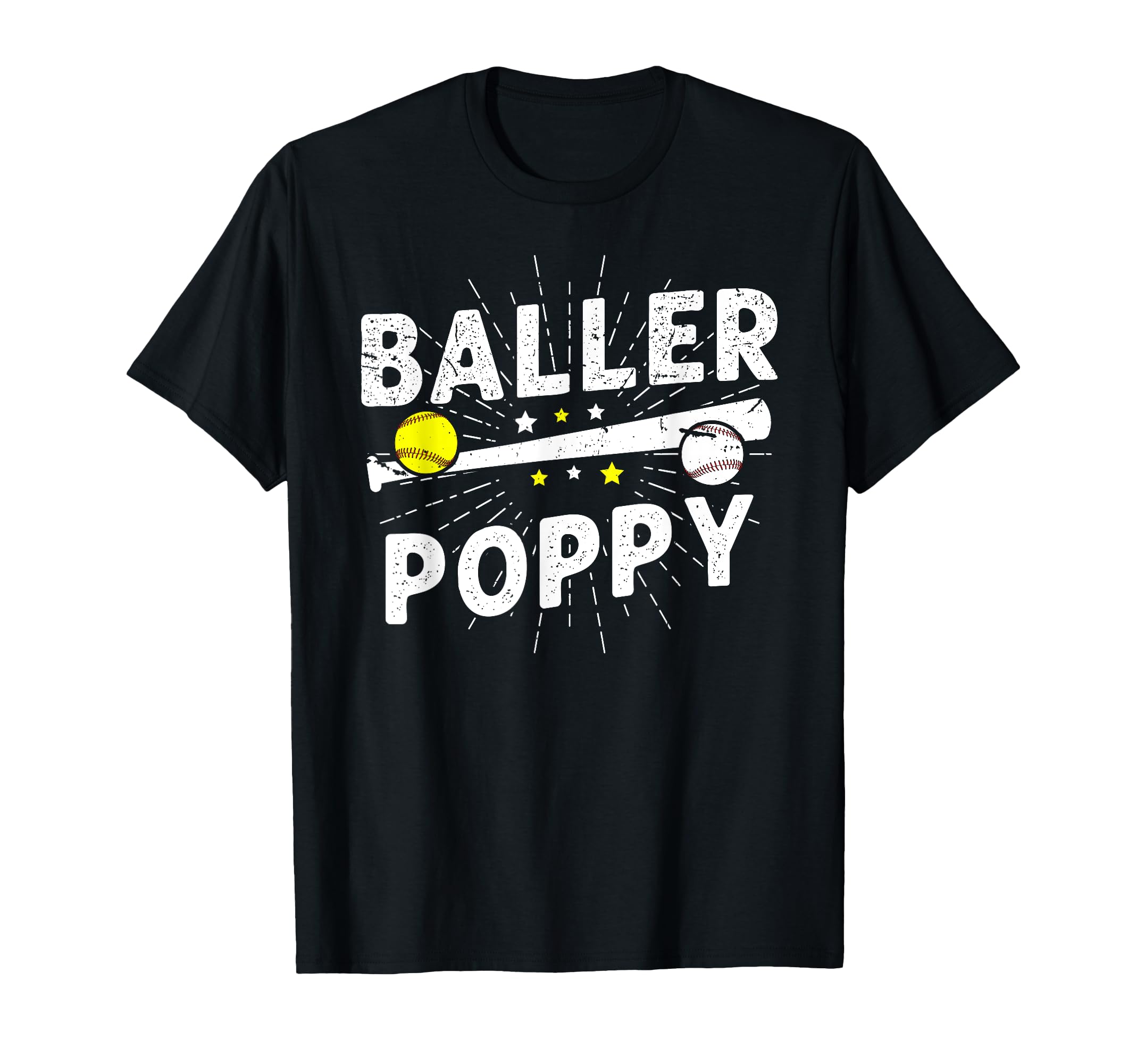 Baller Poppy Proud Softball Baseball T-Shirt - Streetwear Style Men Women - T-Shirt, Sweatshirt, Hoodie