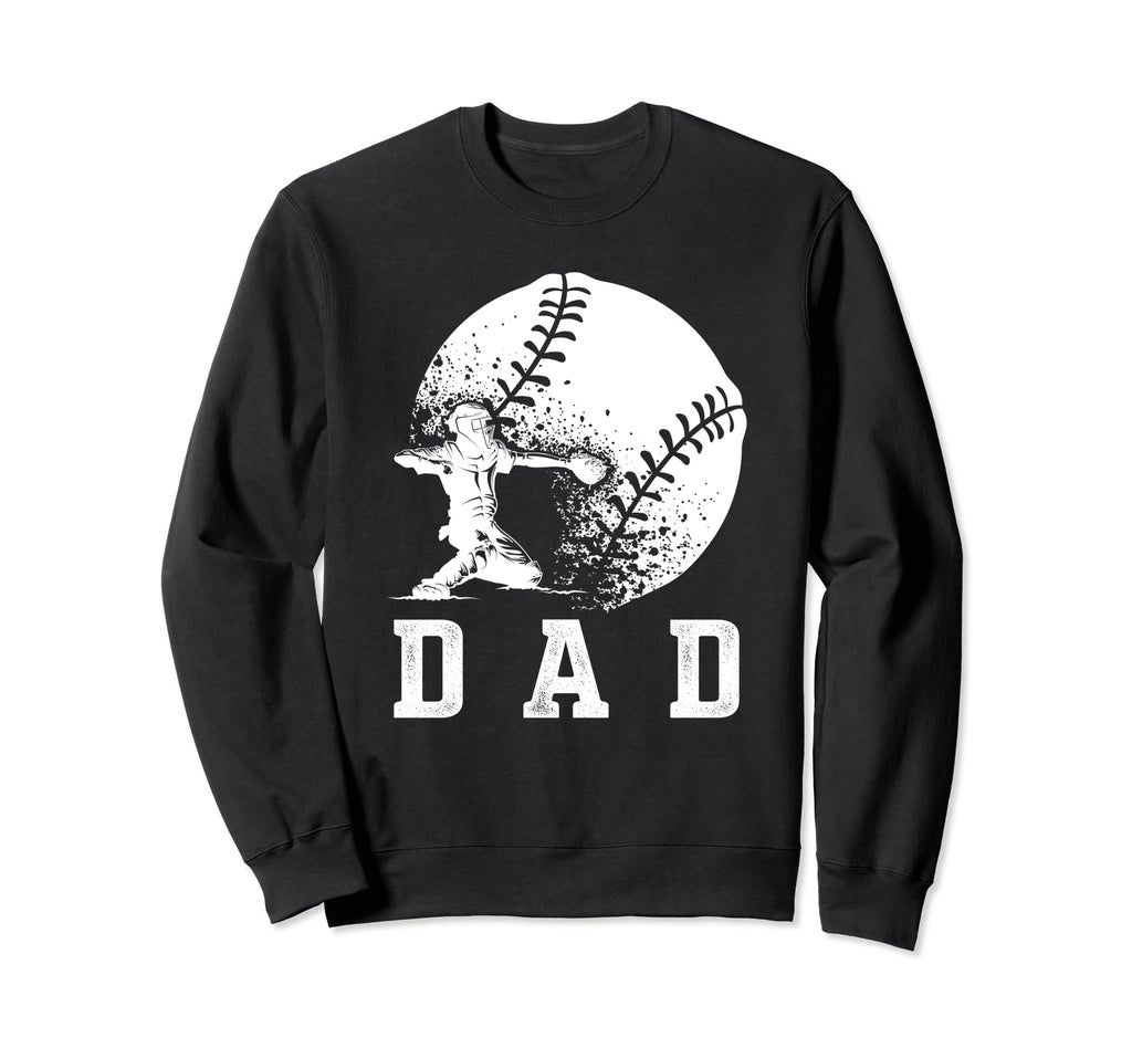 Baseball Dad Softball Daddy Sweatshirt - Streetwear Style for Adults - T-Shirt, Sweatshirt, Hoodie