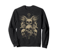 Skull Cross Y2K Grunge Aesthetic Sweatshirt - Aesthetic Graphic for Adults - T-Shirt, Sweatshirt, Hoodie