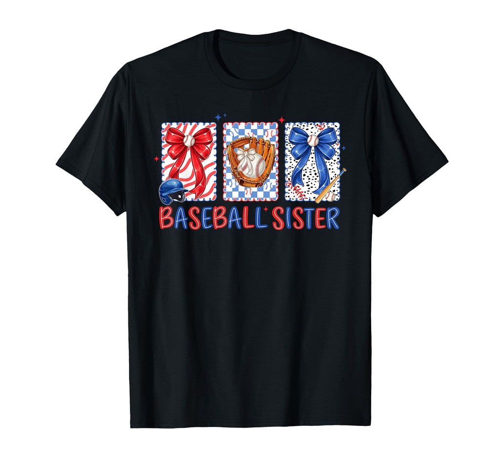 Preppy Baseball Sister Coquette Baseball T-Shirt - Custom Art Print Unisex - T-Shirt, Sweatshirt, Hoodie
