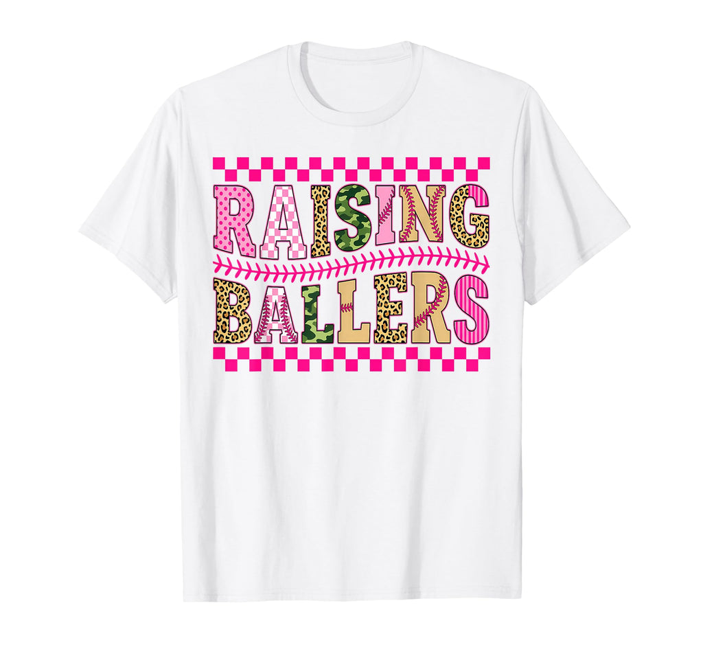 Raising Ballers Baseball Softball T-Shirt - Novelty Apparel for Adults - T-Shirt, Sweatshirt, Hoodie