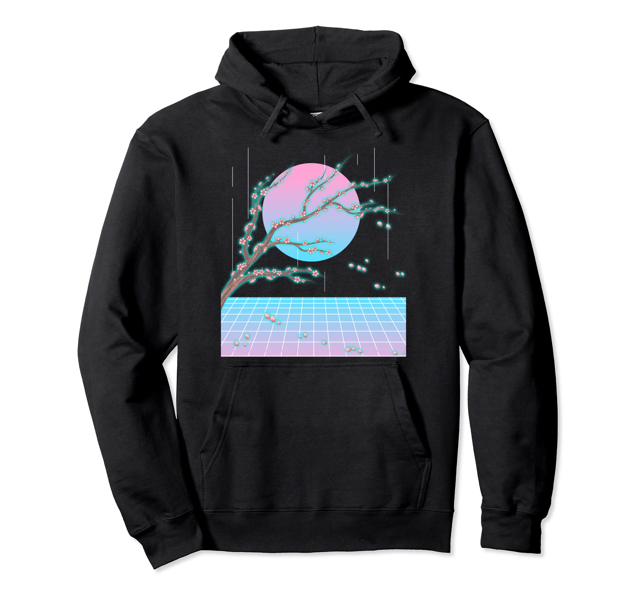 Sakura Japanese Aesthetic Flower Hoodie - Aesthetic Graphic Men Women - T-Shirt, Sweatshirt, Hoodie