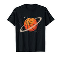 Basketball Ball Saturn Rings Player Fan T-Shirt - Unique Graphic Men Women - T-Shirt, Sweatshirt, Hoodie