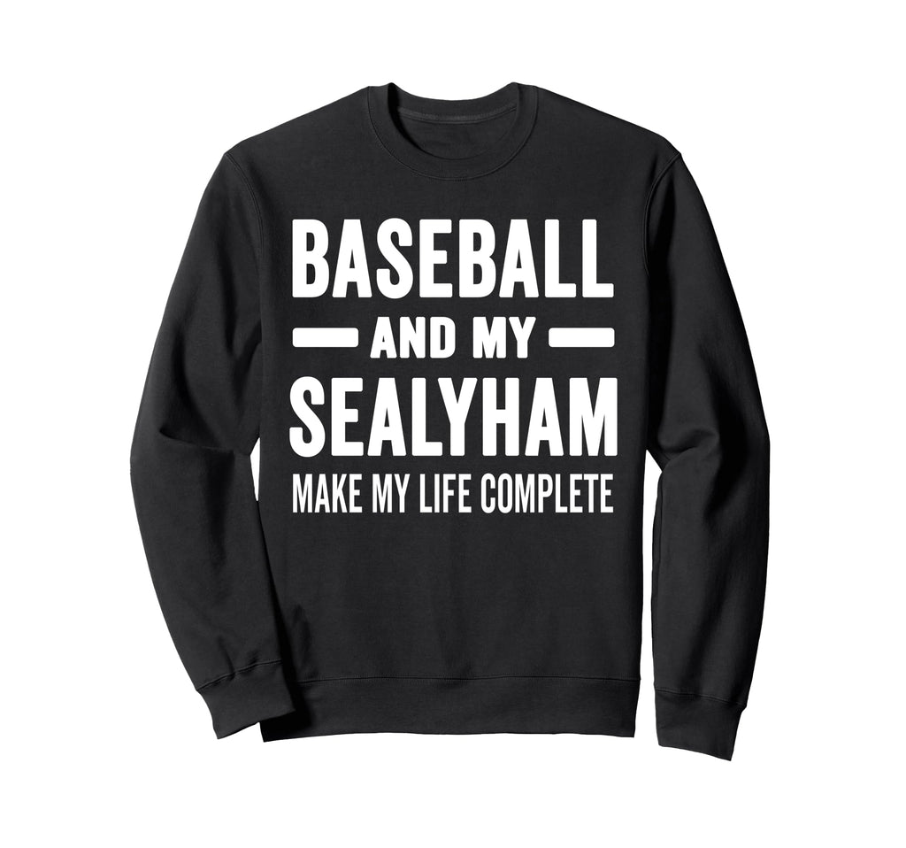 Baseball And My Sealyham Mama Dog Sweatshirt - Fun Novelty Design Unisex - T-Shirt, Sweatshirt, Hoodie