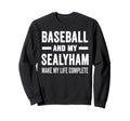Baseball And My Sealyham Mama Dog Sweatshirt - Fun Novelty Design Unisex - T-Shirt, Sweatshirt, Hoodie