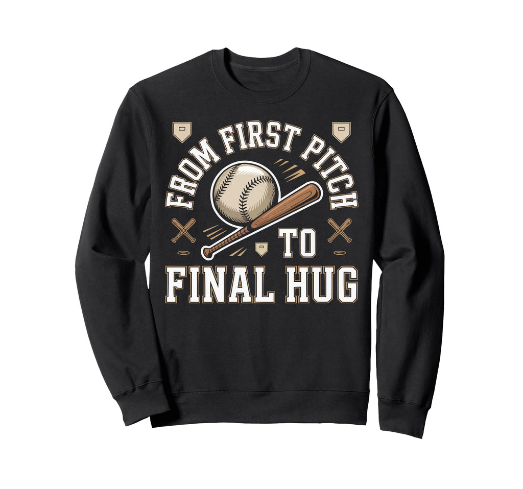 Baseball Dad Baseballer Daddy Baseball Sweatshirt - Novelty Apparel Unisex - T-Shirt, Sweatshirt, Hoodie