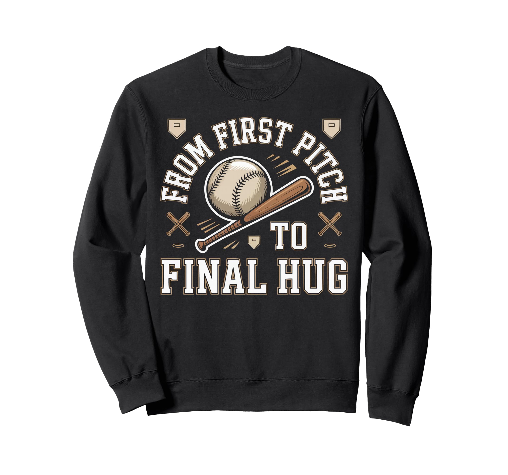 Baseball Dad Baseballer Daddy Baseball Sweatshirt - Novelty Apparel Unisex - T-Shirt, Sweatshirt, Hoodie