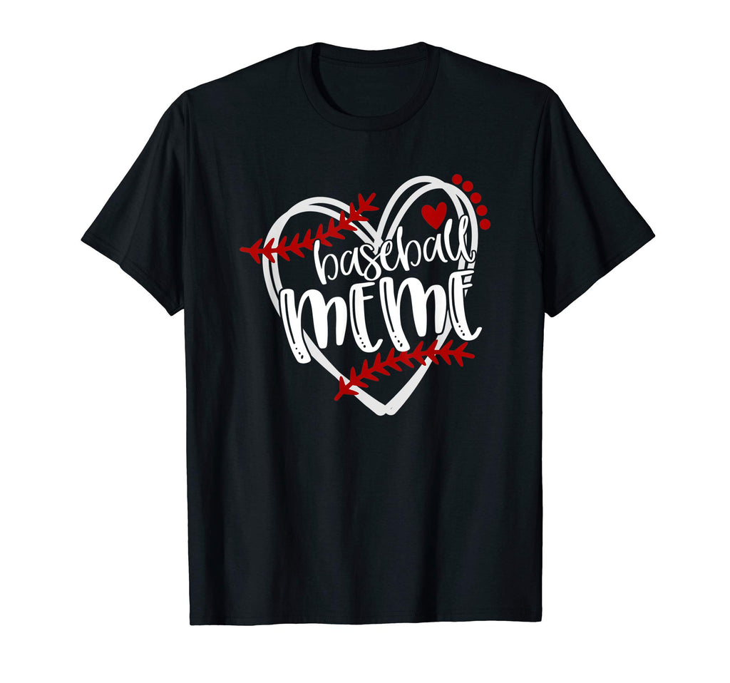 Baseball Heart Meme Grandma Trendy T-Shirt - Unique Graphic Men Women - T-Shirt, Sweatshirt, Hoodie