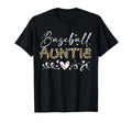 Baseball Auntie Leopard Baseball T-Shirt - Aesthetic Graphic for Adults - T-Shirt, Sweatshirt, Hoodie