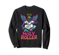 Holy Roller Skateboarding Jesus Sweatshirt - Graphic Print Men Women - T-Shirt, Sweatshirt, Hoodie
