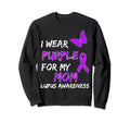 Lupus Awareness I Wear Purple My Mom Sweatshirt - Trendy Graphic Unisex - T-Shirt, Sweatshirt, Hoodie