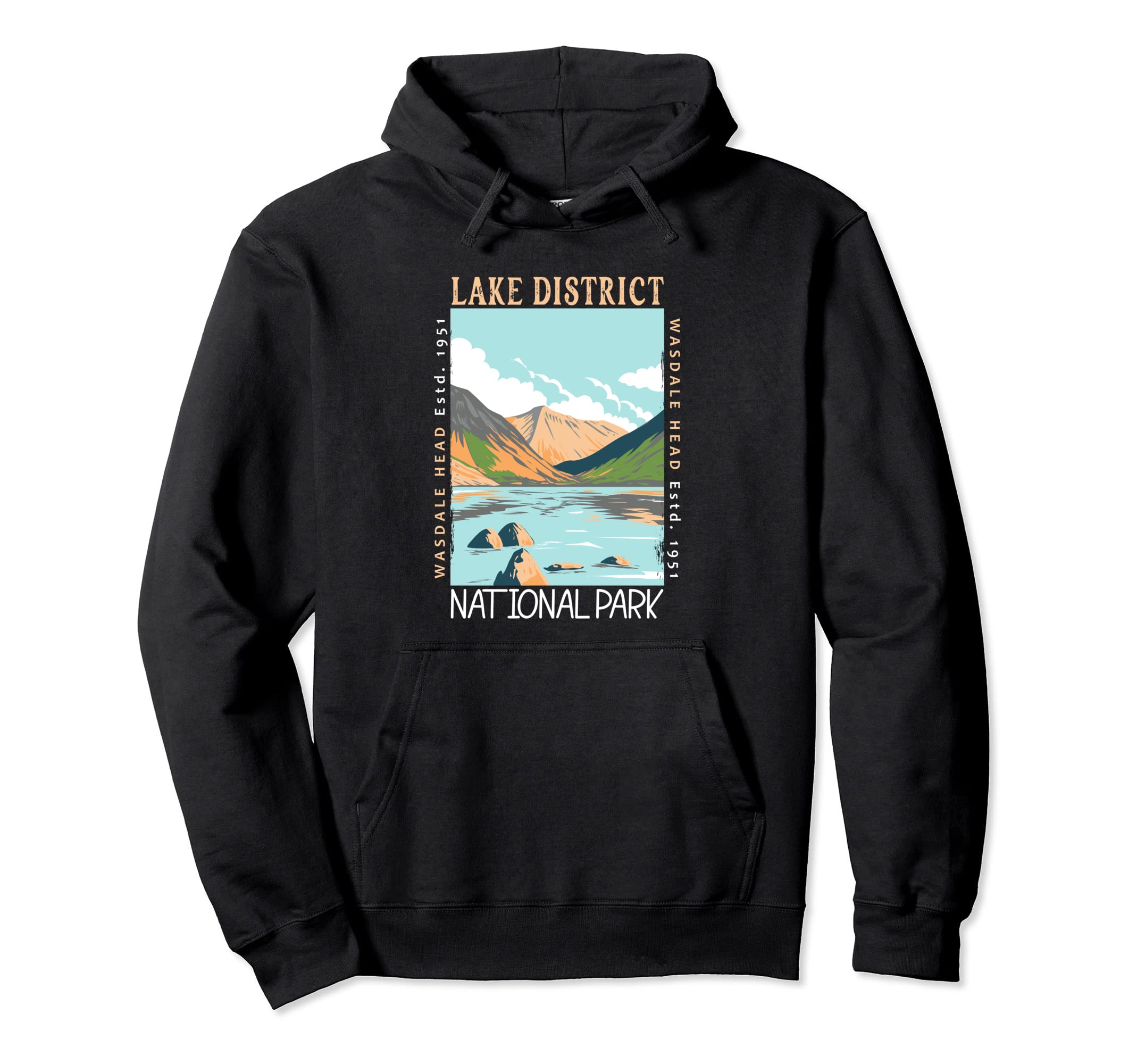 Lake District National Park England Hoodie - Unique Graphic for Adults - T-Shirt, Sweatshirt, Hoodie
