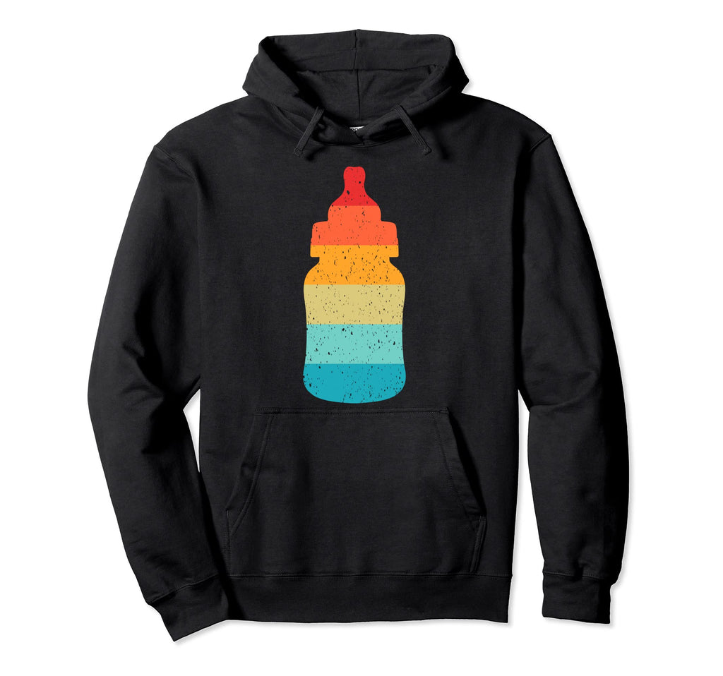 Feeding Bottle Silhouette Hoodie - Casual Everyday Wear Men Women - T-Shirt, Sweatshirt, Hoodie