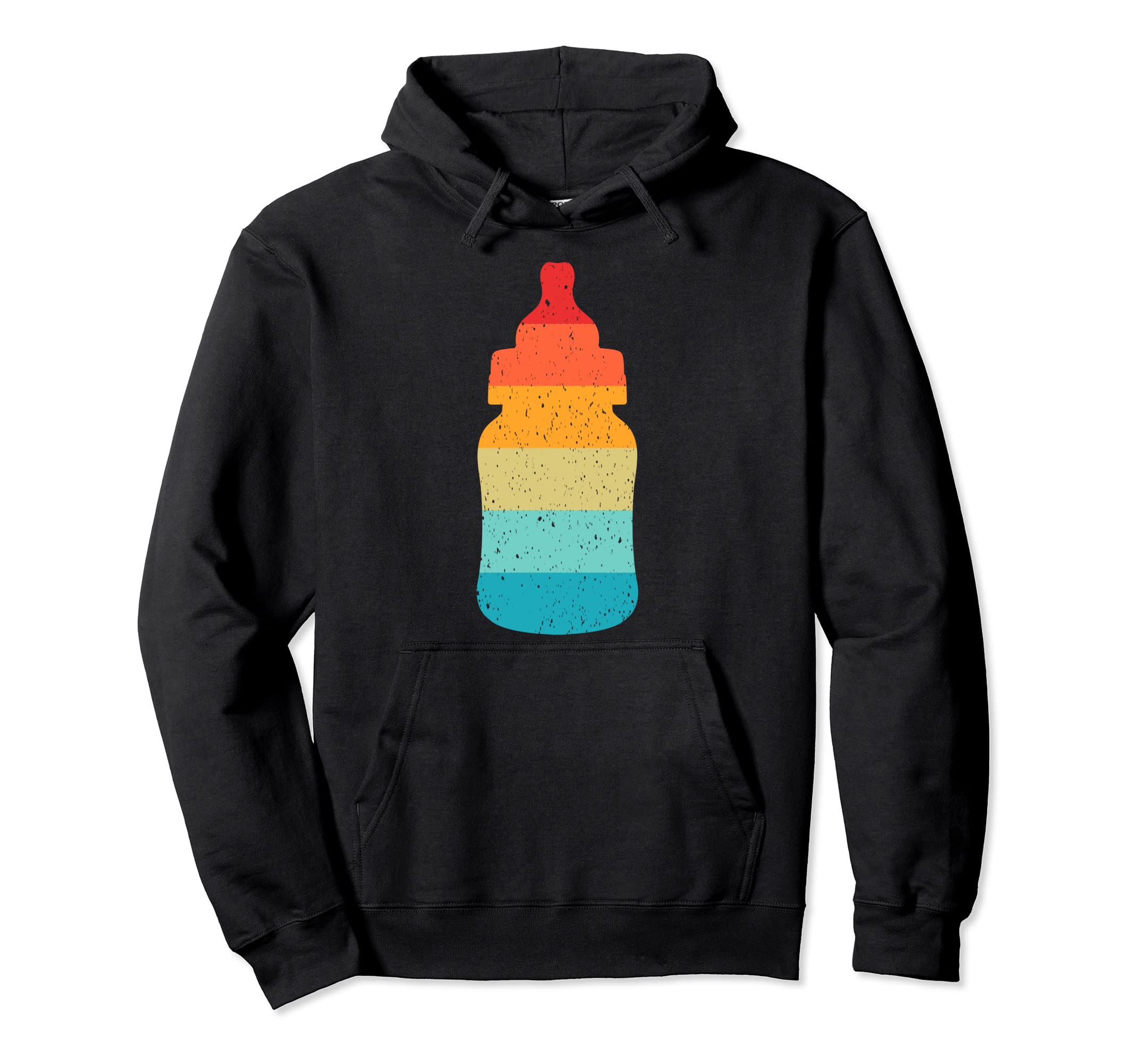 Feeding Bottle Silhouette Hoodie - Casual Everyday Wear Men Women - T-Shirt, Sweatshirt, Hoodie