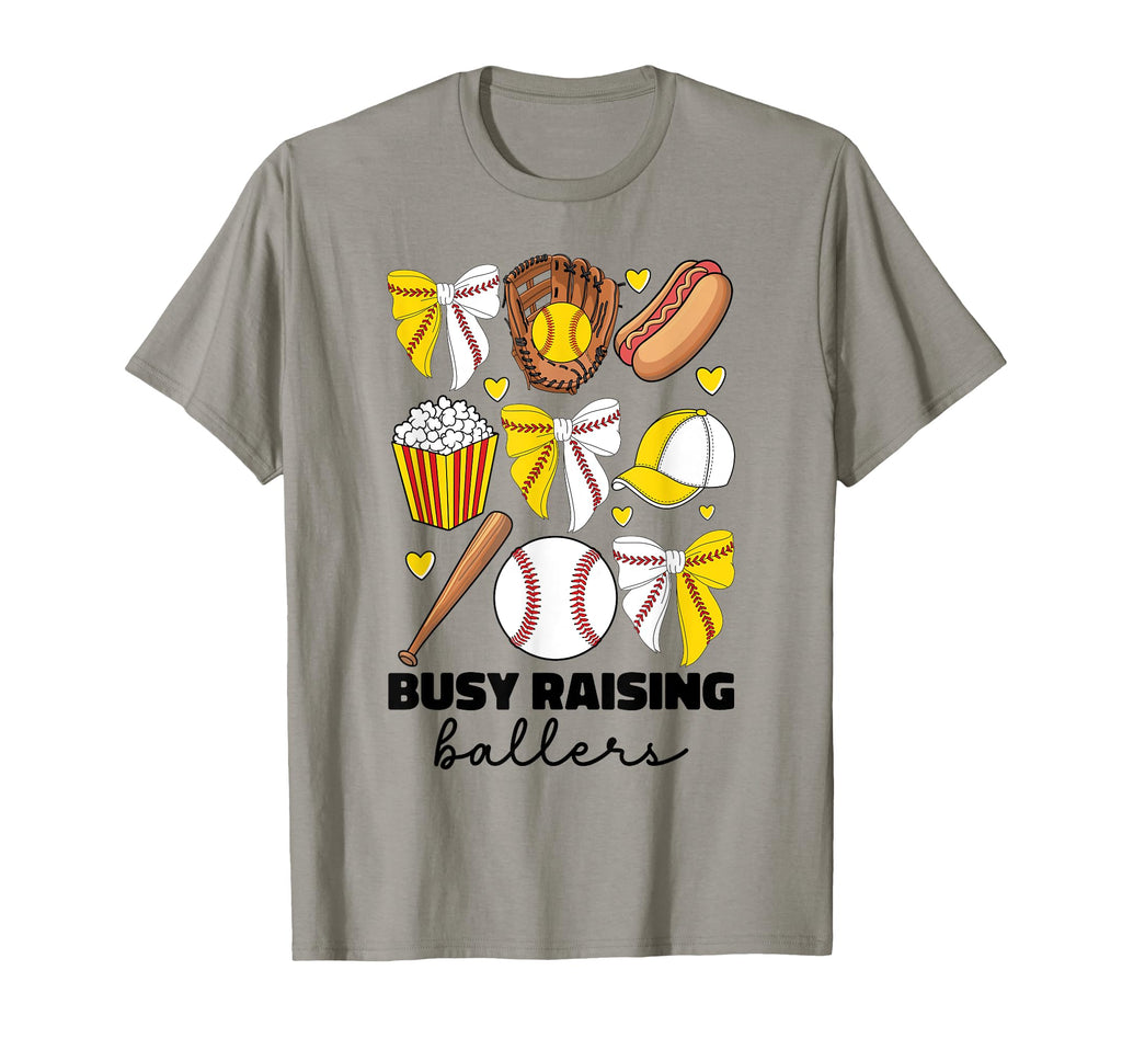 Busy Raising Ballers Baseball And T-Shirt - Aesthetic Graphic Unisex - T-Shirt, Sweatshirt, Hoodie