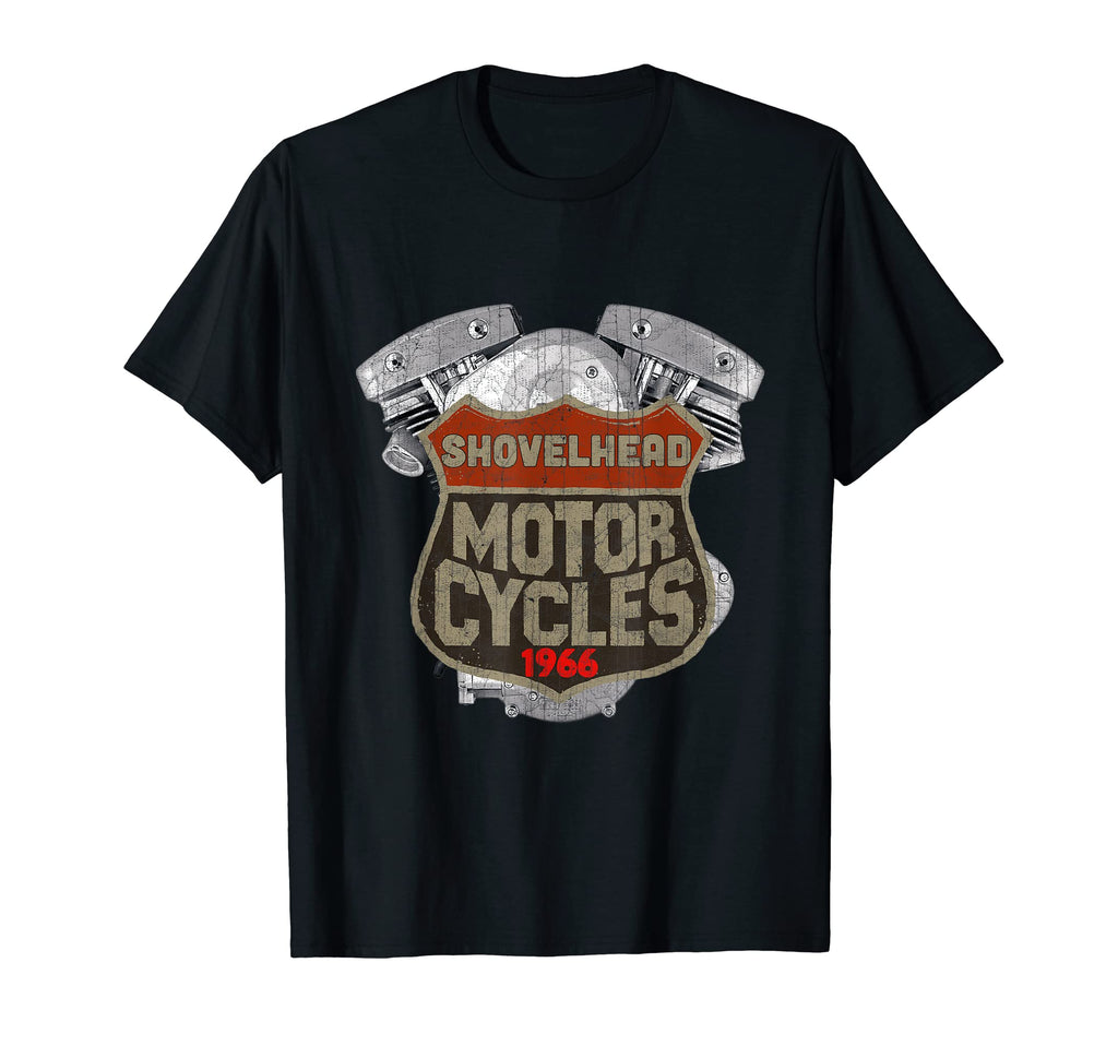 1966 Shovelhead Motorcycle T-Shirt - Aesthetic Graphic Men Women - T-Shirt, Sweatshirt, Hoodie