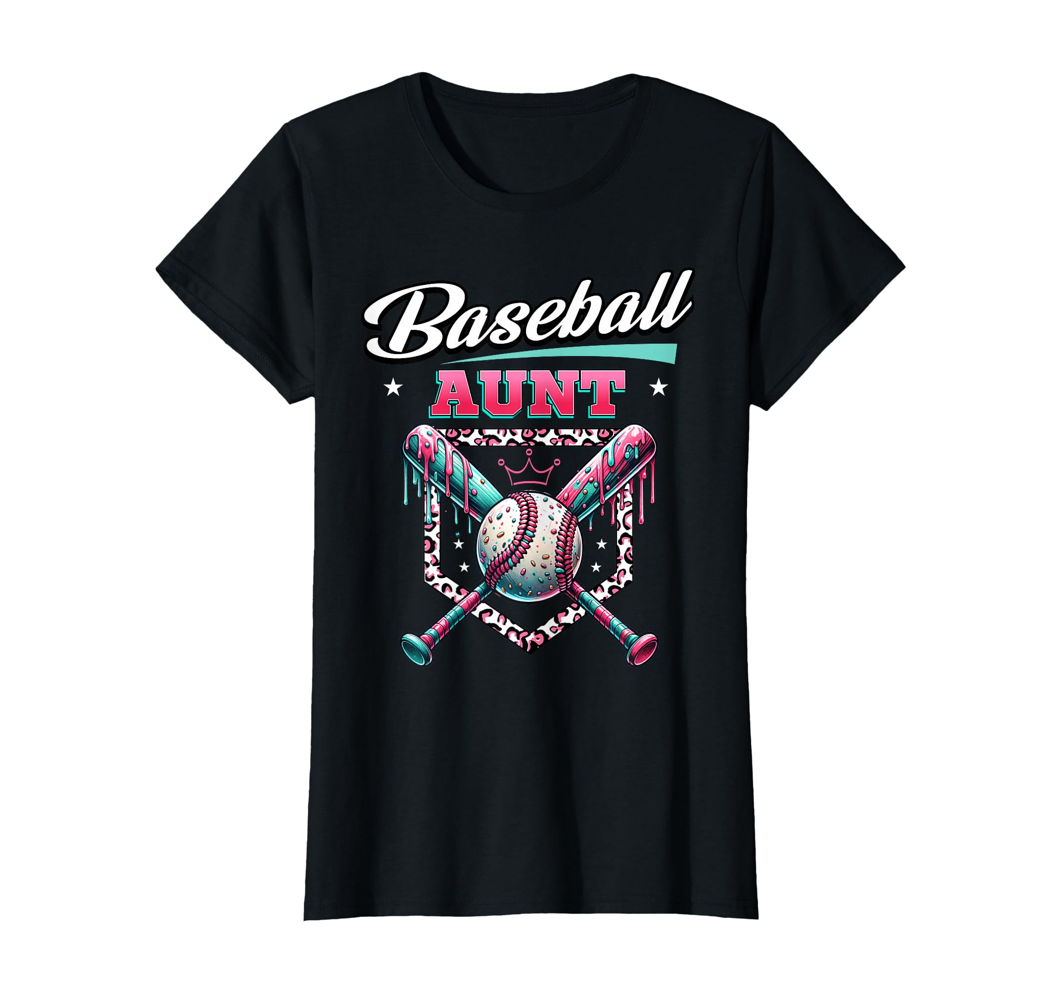 Baseball Aunt Dripping Baseball Bat T-Shirt - Minimalist Print for Adults - T-Shirt, Sweatshirt, Hoodie