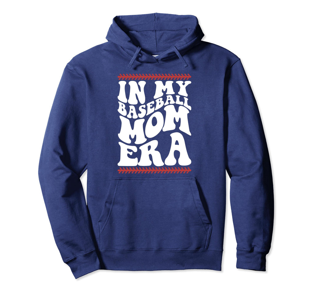 Funny Groovy Baseball My Baseball Mom Era Hoodie - Graphic Print Men Women - T-Shirt, Sweatshirt, Hoodie