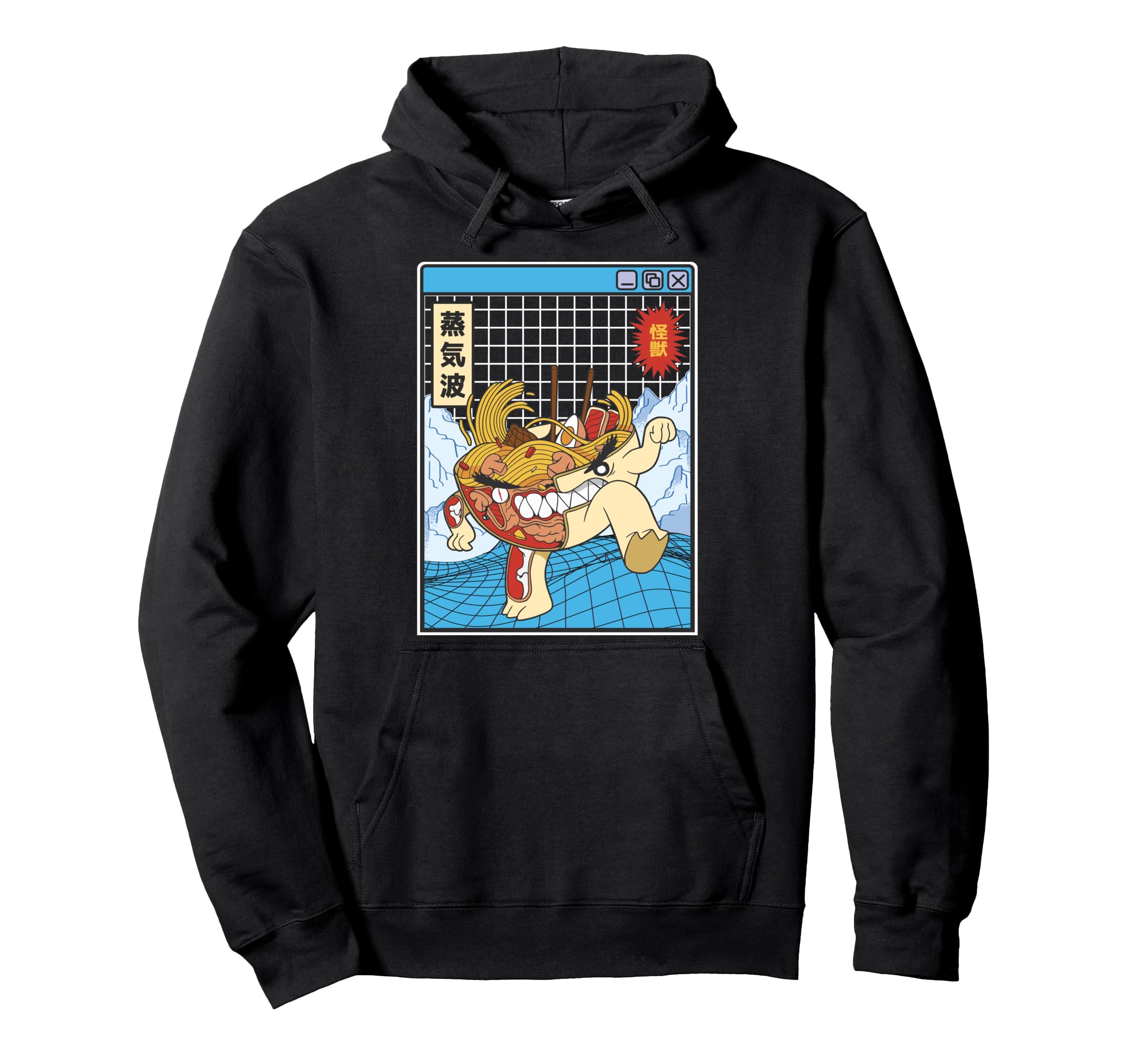 Angry Ramen Bowl X Ray Japan Otaku Anime Hoodie - Trendy Graphic Unisex - T-Shirt, Sweatshirt, Hoodie