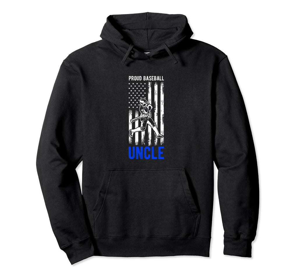 Proud Baseball Uncle Usa Team Coach Hoodie - Minimalist Print Unisex - T-Shirt, Sweatshirt, Hoodie