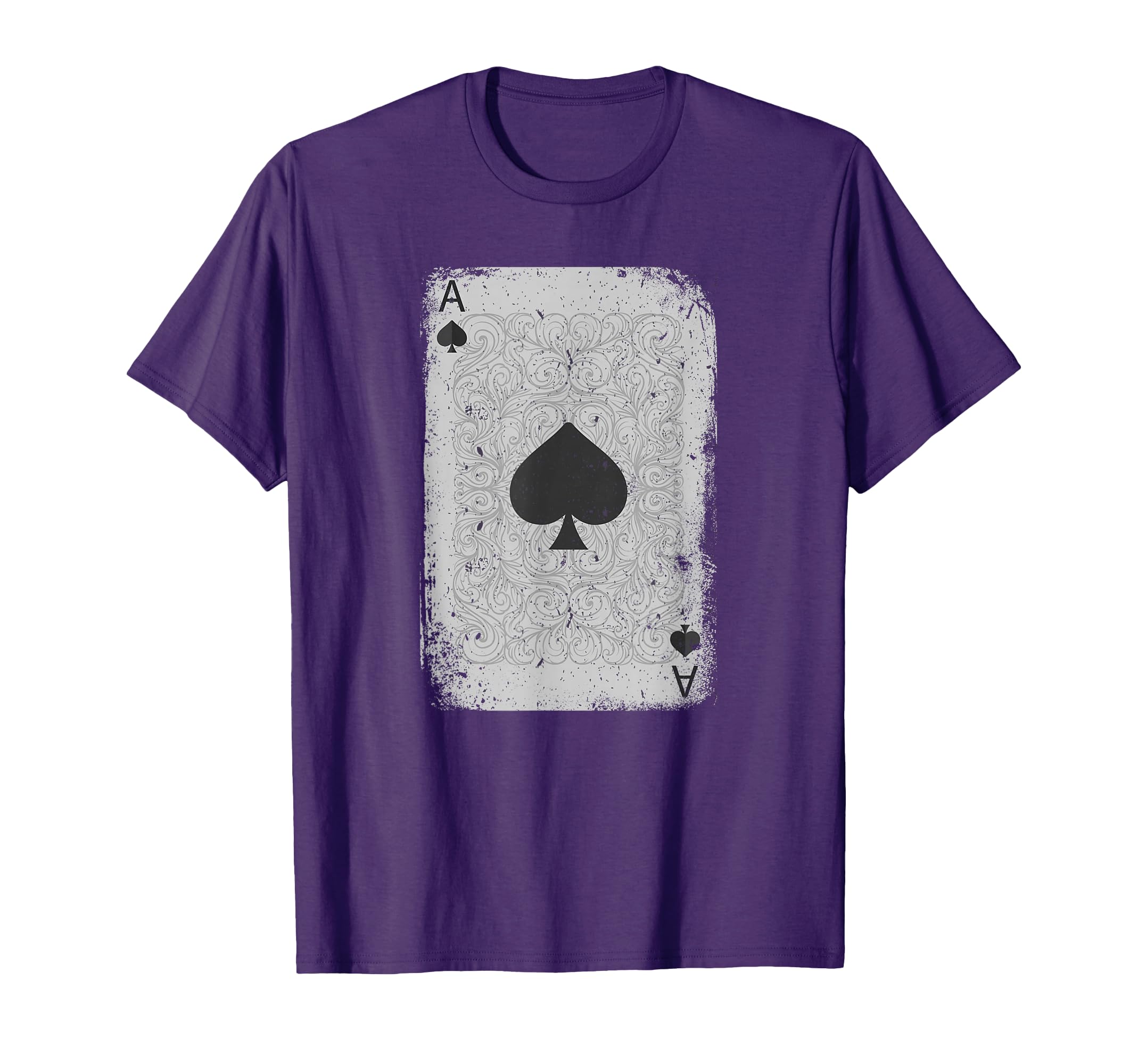 Distressed Ace Spades Poker Playing T-Shirt - Fun Novelty Design Unisex - T-Shirt, Sweatshirt, Hoodie
