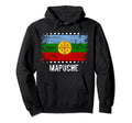 Mapuche Flag Chile Protest Distressed Hoodie - Minimalist Print for Adults - T-Shirt, Sweatshirt, Hoodie