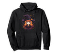 Anime Halloween Witch Big Eyes And Hoodie - Unique Graphic for Adults - T-Shirt, Sweatshirt, Hoodie