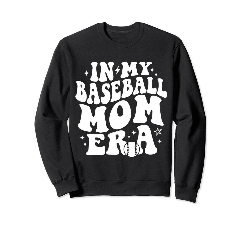 My Baseball Mom Era Sweatshirt - Minimalist Print for Adults - T-Shirt, Sweatshirt, Hoodie
