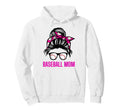 Messy Bun Baseball Momma Life Funny Mom Hoodie - Novelty Apparel Unisex - T-Shirt, Sweatshirt, Hoodie