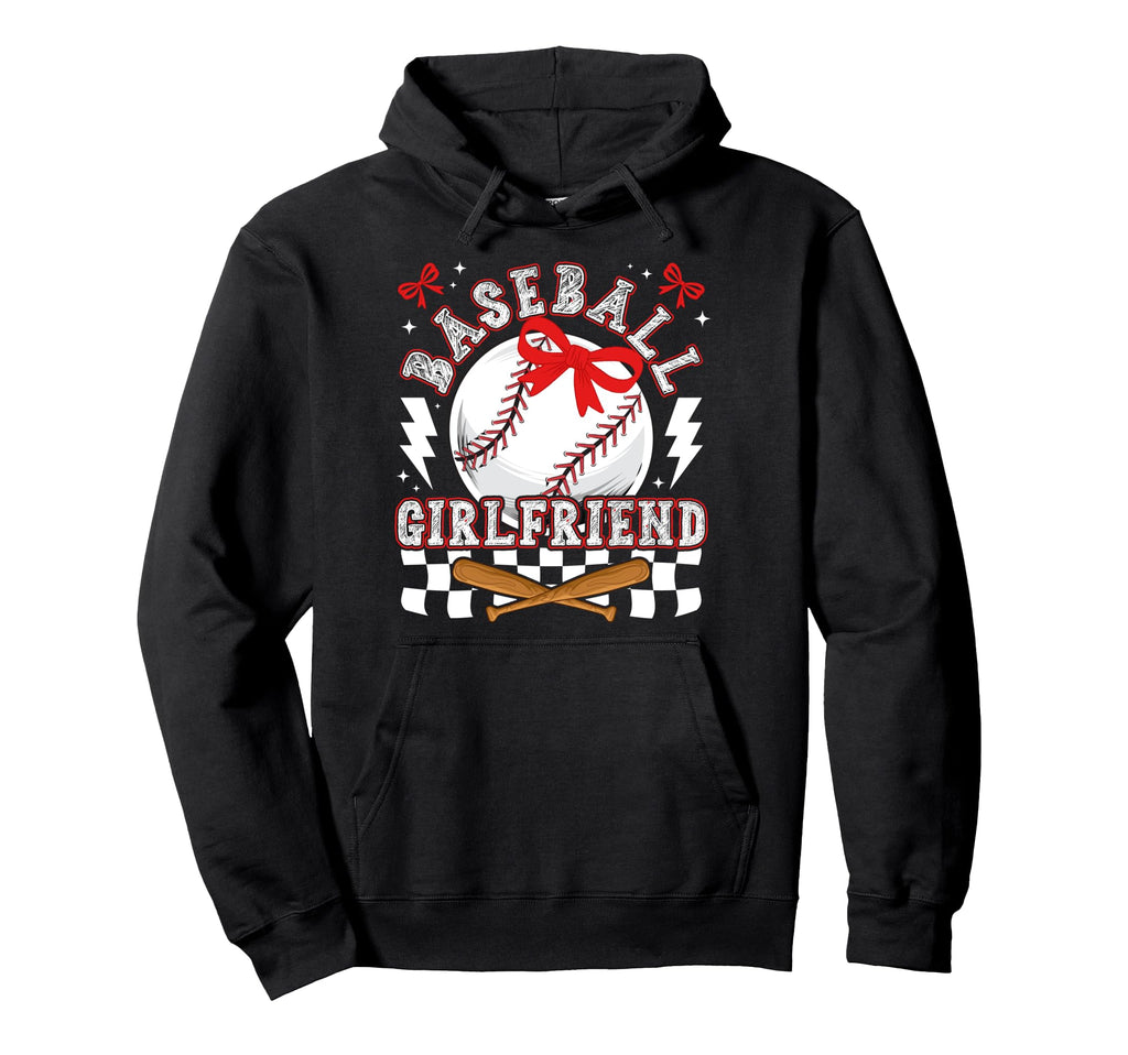 Baseball Girlfriend Coquette Baseball Hoodie - Unique Graphic Men Women - T-Shirt, Sweatshirt, Hoodie
