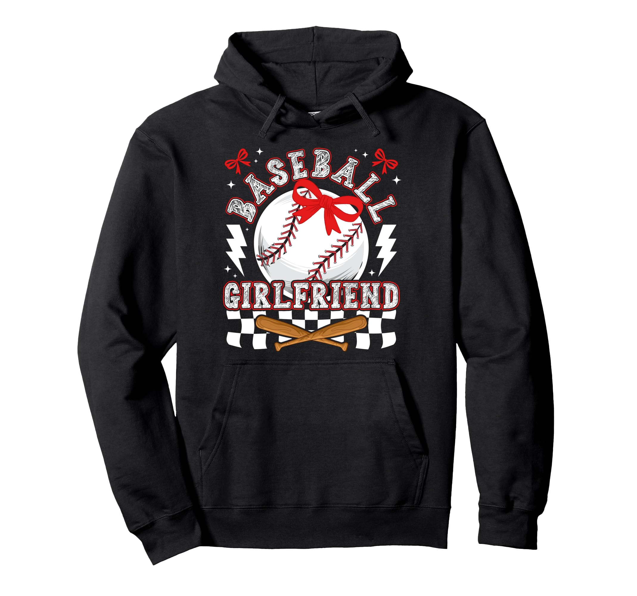 Baseball Girlfriend Coquette Baseball Hoodie - Unique Graphic Men Women - T-Shirt, Sweatshirt, Hoodie