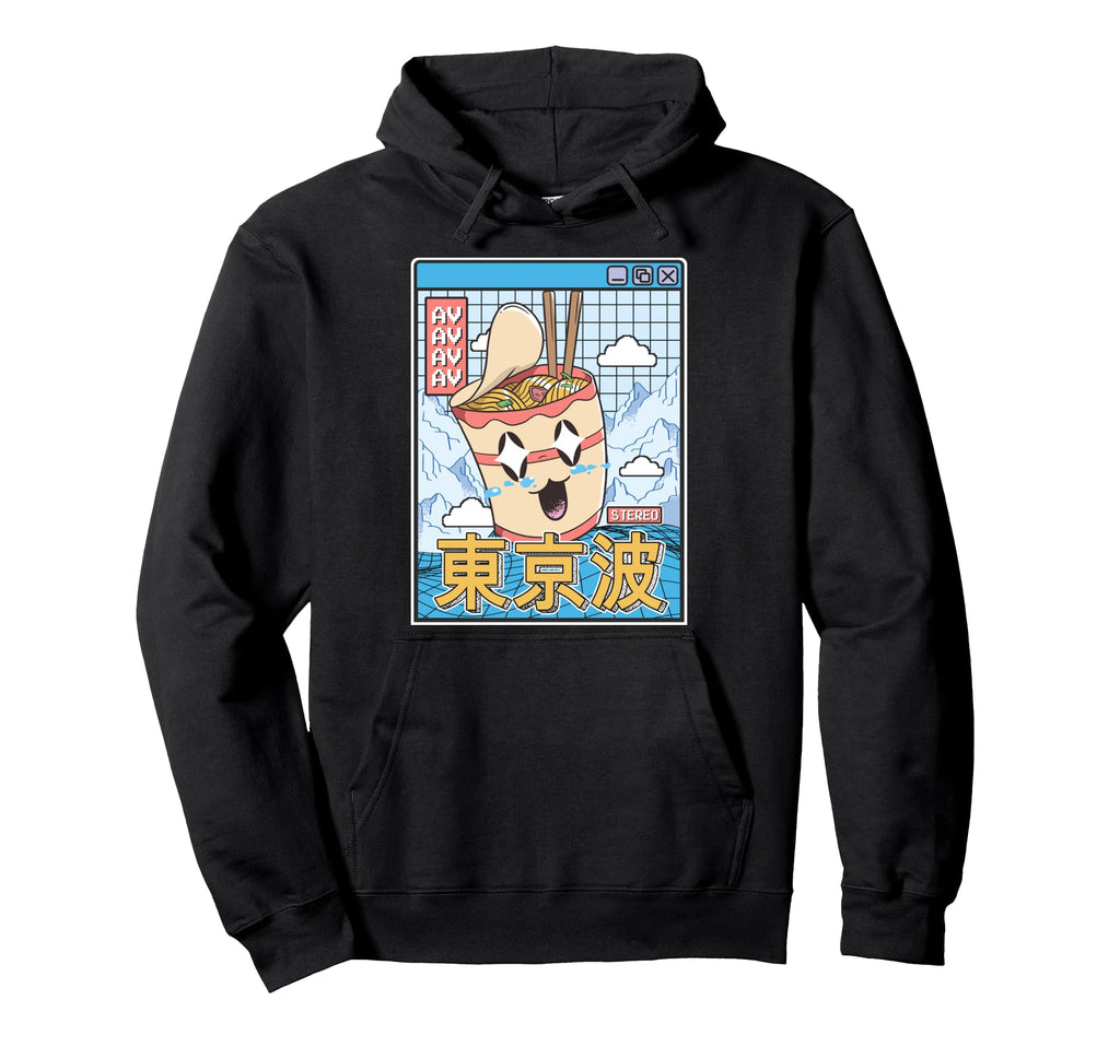 Instant Ramen Noodles Cup Japanese Kawaii Hoodie - Graphic Print Men Women - T-Shirt, Sweatshirt, Hoodie