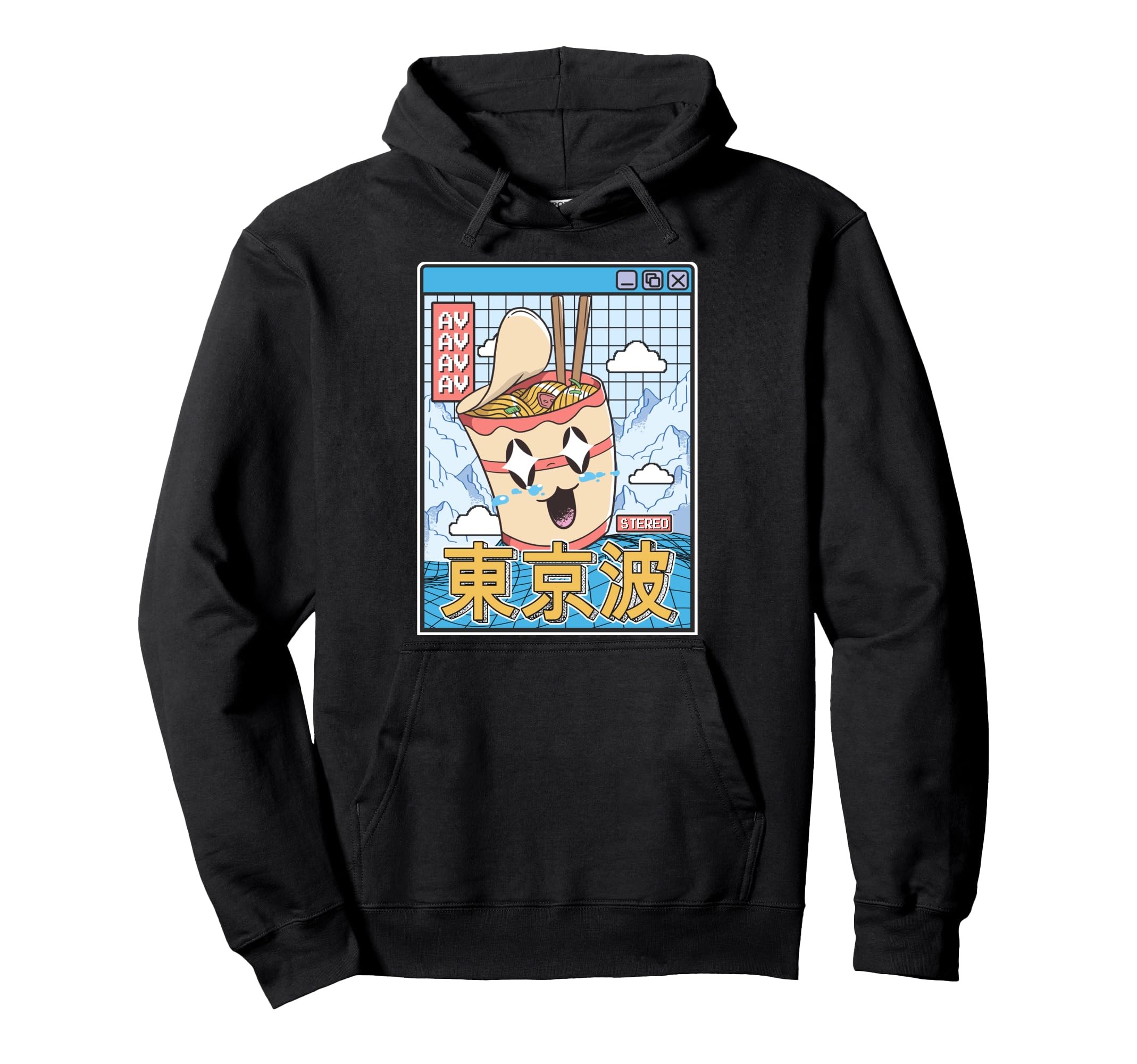 Instant Ramen Noodles Cup Japanese Kawaii Hoodie - Graphic Print Men Women - T-Shirt, Sweatshirt, Hoodie
