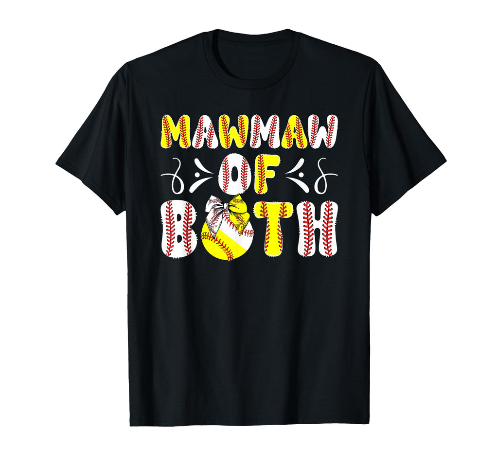Mawmaw Both Proud Softball Baseball T-Shirt - Novelty Apparel Unisex - T-Shirt, Sweatshirt, Hoodie