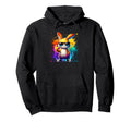 Rainbow Bunny Rock Hand Easter Vibe Hoodie - Novelty Apparel Unisex - T-Shirt, Sweatshirt, Hoodie