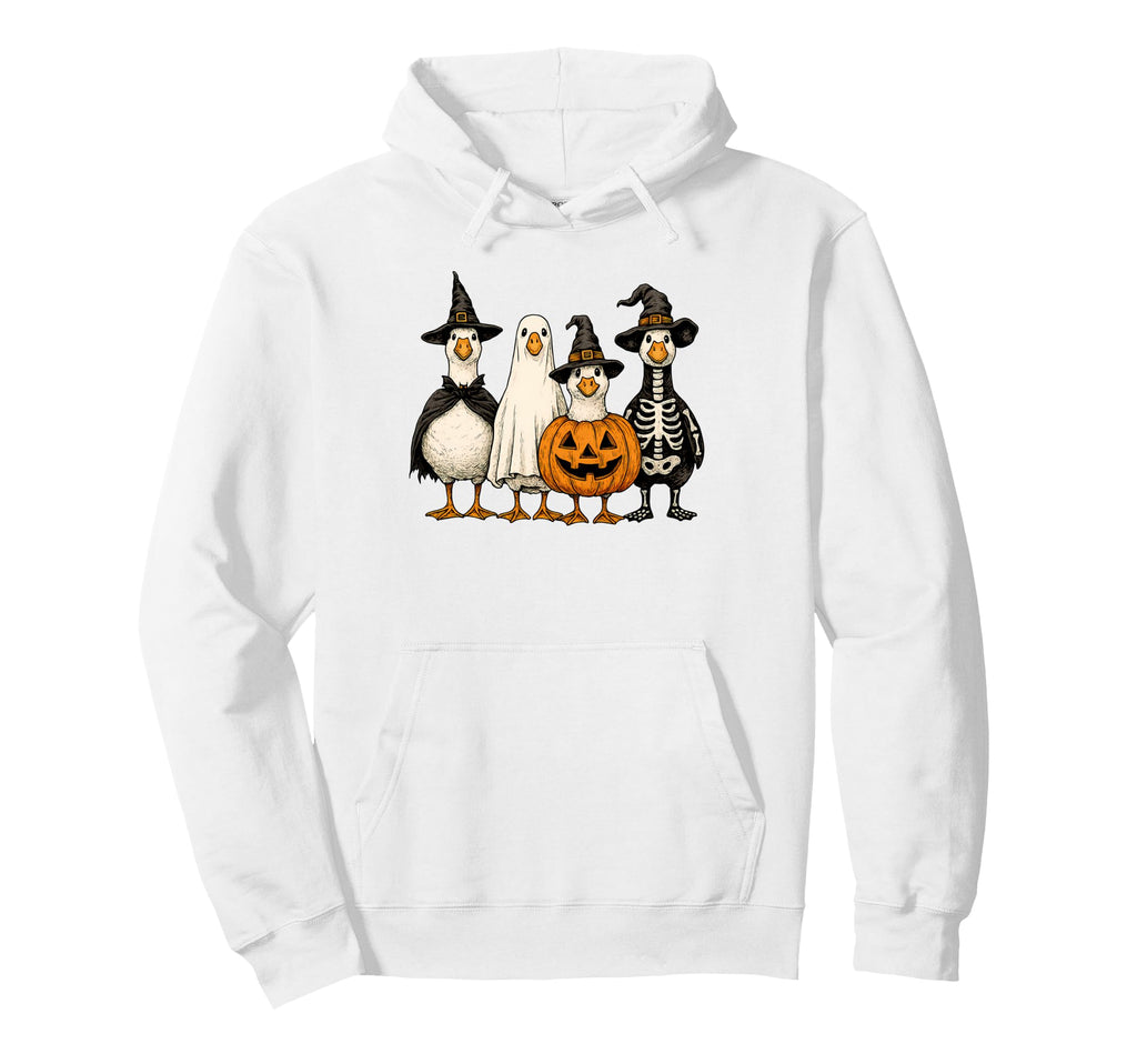 Funny Halloween Goose Dress Up Boho Hoodie - Unique Graphic Unisex - T-Shirt, Sweatshirt, Hoodie